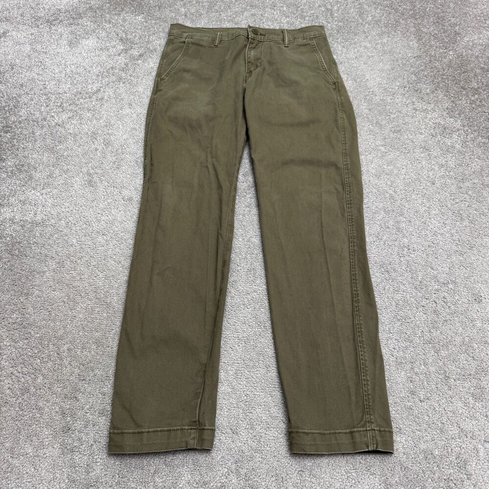 Levi's XX Standard Taper Leg Chino Pants Men 29x32 Green Stretch Twill Cotton